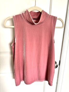 J. Crew Velvet Mock Neck Top